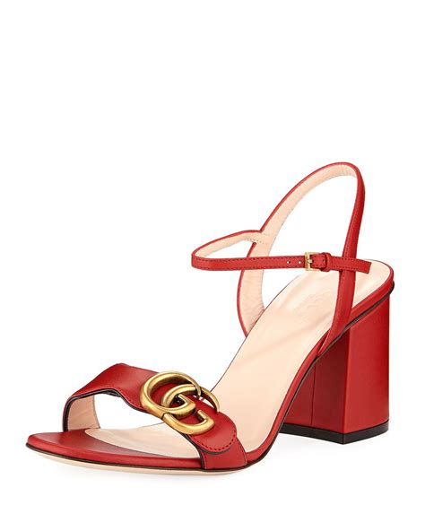 neiman marcus gucci sandal|Gucci block heel sandals.